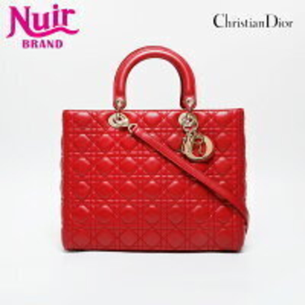 Christian Dior Lady Handbag Red